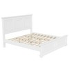 Merax Traditional Town and Country Style Pinewood Queen Bed with Decorative Fretwork and Grooved Panels - 3 of 4