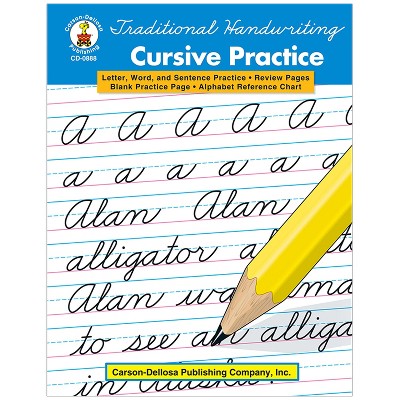 Carson Dellosa Education Traditional Handwriting: Cursive Practice ...