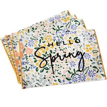 The Lakeside Collection Spring Tropical Set of 4 Placemats or Runner