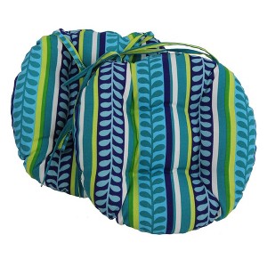 Blazing Needles, 16-inch Outdoor Spun Polyester Tufted Chair Cushion (Set of 2) - 1 of 1