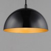 ET2 Lighting Hemisphere 1 - Light Pendant in  Gloss Black/Gold - 3 of 3