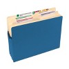 Smead File Pocket, Straight-Cut Tab, 3-1/2" Expansion, Letter Size, Blue, 25 per Box (73225) - 4 of 4