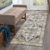 Machine Washable Area Rug Non Slip Non Shedding Rug Boho Vintage Low Pile Carpet Foldable Stain Resistant Rugs for Bedroom Living Room - 3 of 4
