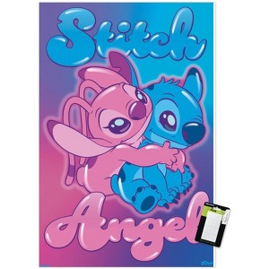 Trends International Disney Lilo and Stitch - Angel and Stitch Hug Unframed Wall Poster Prints - 1 of 4