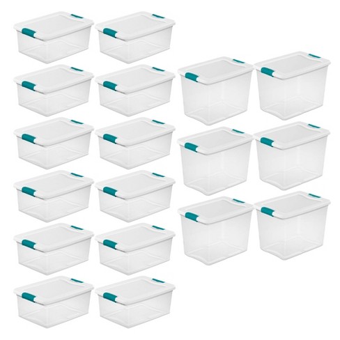 Sterilite Latch Storage Box with White Lid - Shop Closet & Cabinet  Organizers at H-E-B