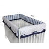 Bacati - Little Sailor Crib Rail Guard Covers set of 2 Small Side - 4 of 4