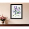 HomeRoots Bloom Where You Are Planted Black Framed Print Wall Art - 2 of 3