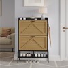 Shoe Rack with 2 Flip Drawers, Freestanding for Entryway, Front Door Entrance, Holds up to 24 Pairs of Shoes, Dry and Wet Separation - 2 of 4