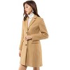 INSPIRE CHIC Women's Notched Lapel Single Breasted Outwear Fall coat - 4 of 4