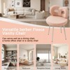 ROOMTEC Vanity Chair with Back, No Wheels Swivel Makeup Chair with Upholstered, for Bedroom and Makeup Room - 4 of 4
