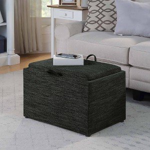 Breighton Home Designs4Comfort Accent Storage Ottoman with Reversible Tray - 1 of 4