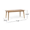 GDFStudio Jennette Outdoor Acacia Wood Expandable Dining Table - 3 of 4