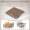 Costway Outdoor Chair Cushion Set of 2/4/6 Waterproof Fade-Resistant Olefin Seat Cushions Brown/Navy/Gray/Black - 3 of 4