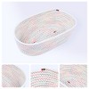REGALWOVEN Odorless Cotton Rope Handcrafted Compact Multiple Use Open Storage Bins 3 Packs - 2 of 4