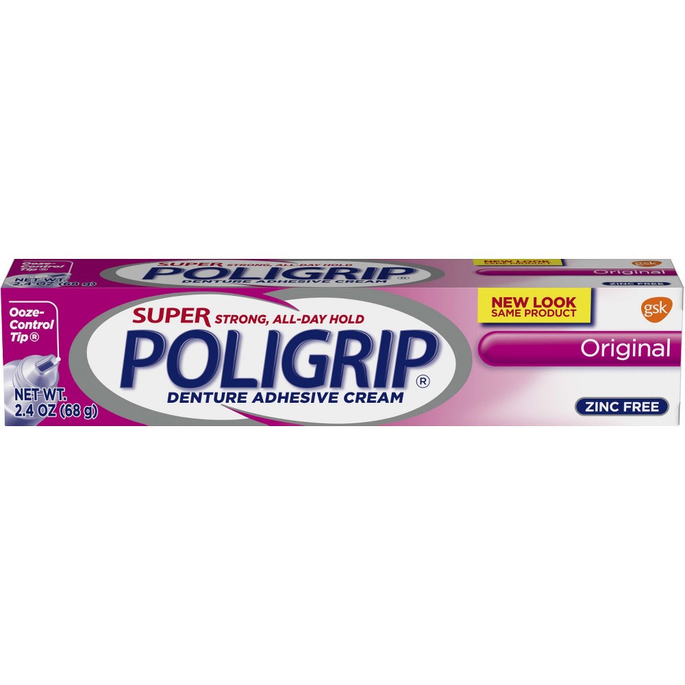 GTIN 310158054559 product image for Super PoliGrip Original Denture Adhesive Cream - 2.4oz | upcitemdb.com