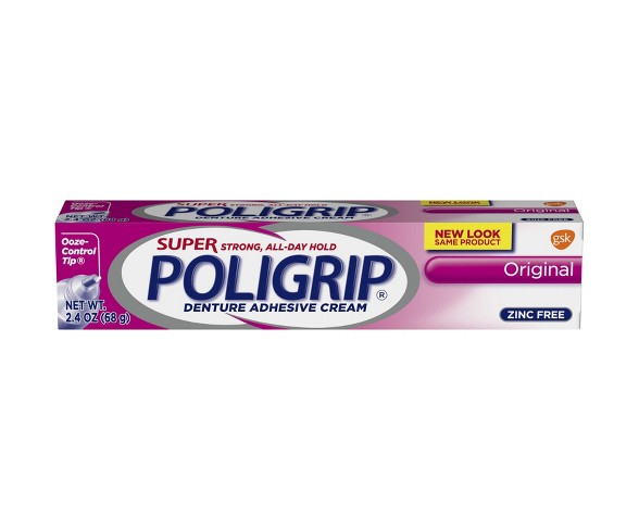 Super PoliGrip Original Denture Adhesive Cream - 2.4oz
