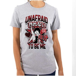 Kanji Betty Boop Unafraid To Be Me Womens Graphic T Shirt Tees Brisco Brands - 1 of 3