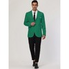 Lars Amadeus Men's Dress Slim Fit Single Breasted One Button Suit Sports Blazer - 3 of 4