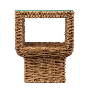 Pallston Water Hyacinth Accent Table - Natural - SEI - 1 of 4