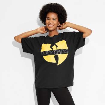 Women's Wu-Tang Clan Oversized Short Sleeve Graphic T-Shirt - Black