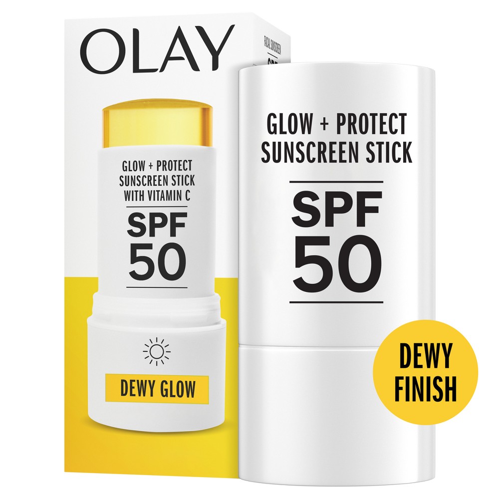 Photos - Cream / Lotion Olay Glow & Protect Face Sunscreen Stick - SPF 50 - 0.5oz 