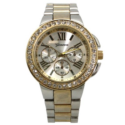 Olivia Pratt Rhinestone Roman Numeral Boyfriend Watch