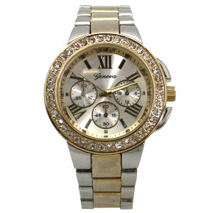 Olivia Pratt Rhinestone Roman Numeral Boyfriend Watch - 1 of 4