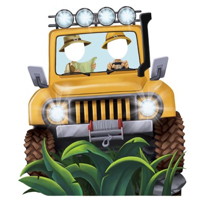 Jungle Jeep Party Standee