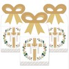 Big Dot of Happiness Religious Easter - Square Favor Gift Boxes - Christian Holiday Party Bow Boxes - Set of 12 - 2 of 4