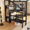 NicBex Full Size Metal High Loft Bed with LED,Desk & Ample Storage Cubbies,Versatile Gaming Loft Bed Platform for Gamers&Teens,350lbs Max - 2 of 4