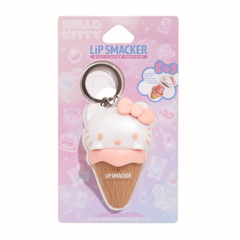 Lip Smacker Hello Kitty Ice Cream Cone Lip Balm - It&#39;s Sherbert Day Hello Kitty! - 0.23oz, 1 of 6