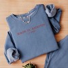 Simply Sage Market Embroidered Made In America 1776 Lightweight Garment Dyed Sweatshirt - 3 of 4