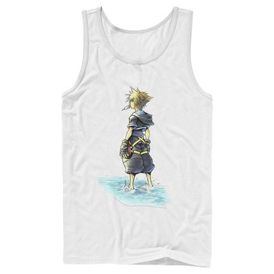 Men's Kingdom Hearts 1 Beach Sora Tank Top - White - X Large : Target