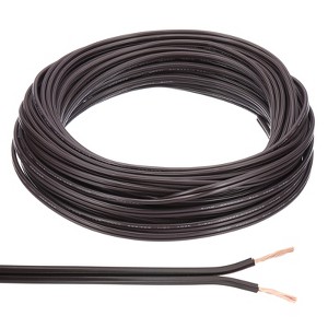 Unique Bargains Tinned Copper Insulated Heat Resistant PVC Covered 300V SPT-1 Round Wire 18AWG - 1 of 4