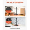 VEVOR Paper Towel Holder Countertop, Stainless Steel Kitchen Paper Towel Stand with Weighted Base and Suction Cups, Black - 4 of 4