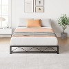 Metal Platform Bed Frame with Wave Headboard & Footboard, Steel Slat Support, Noise-Free, No Box Spring Needed, Twin/Full/Queen/King - 3 of 4