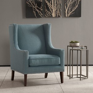 NicBex Polyester Accent Chair,Upholstered Living Room Chairs with High Backrest and Birch Legs,Modern Armchair,Accent Chairs for Living Room - 1 of 4