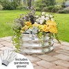The Lakeside Collection Round Galvanized Raised Garden Bed Kit - 2 of 4