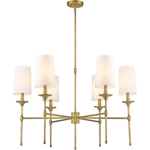 Z-Lite Emily 6 - Light Chandelier in  Rubbed Brass - 1 of 4