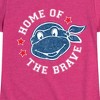 Girls' - Teenage Mutant Ninja Turtles - Born Raised Usa Fitted Short Sleeve Graphic T-Shirt - 2 of 4