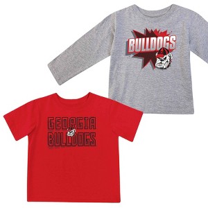 NCAA Georgia Bulldogs Toddler Boys' 2pk T-Shirt - 1 of 3