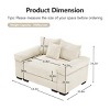 Oversized Chair and a Half in Corduroy with Thick Cushions and Armrests, Comfy Deep Seat Cloud Sofa for Living Room or Reading Nook–The Pop Home - 4 of 4