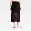 Women's Crochet-Style Pointelle Midi Sweater Skirt - A New Day™ - 2 of 3