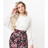 Unique Vintage 1940s Neck Tie Gwen Blouse - 4 of 4
