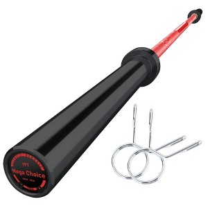 7FT Barbell, Weight Bar For Weightlifting and Powerlifting 45lb, Bar for 700lbs Capacity, Weight Bar Fit 2” Standard Weights - 1 of 4