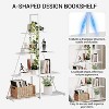 4 Tier Ladder Shelf, A-Shaped Ladder Shelf Display, Small Display, for Bedroom, Living Room, Home Office - 4 of 4