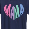 Women's - Instant Message - Mama Heart Short Sleeve Graphic T-Shirt - 2 of 4
