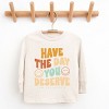The Juniper Shop SmileyWorld Have The Day You Deserve Groovy Youth Long Sleeve Tee - 2 of 4