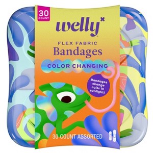 Welly Color Changing Flex Fabric Bandages - 30ct - 1 of 1