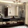 Modern Bathroom Mirror 30 x 36 Inch Brushed Aluminum Alloy Framed Vanity Mirror Floating Effect Rectangular Wall Mirror - 2 of 4